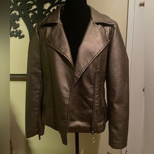 MAX STUDIO FAUX LEATHER JACKET -Medium